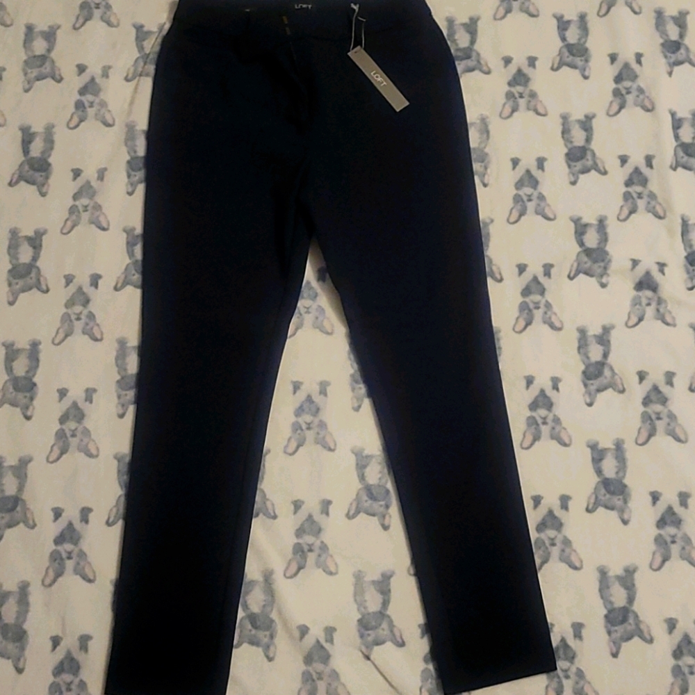 High waist skinny ankle length dress pants